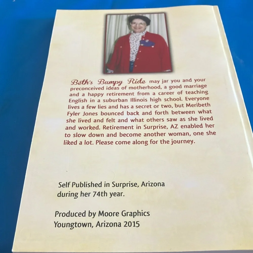 Beth's Bumpy Ride Autobiography Book